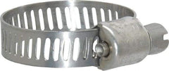 IDEAL TRIDON - SAE Size 10, 1/2 to 1-1/16" Diam, Stainless Steel Miniature Worm Drive Clamp - 5/16" Wide, Material Grade 301, Series 350 - All Tool & Supply