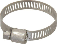 IDEAL TRIDON - SAE Size 16, 11/16 to 1-1/2" Diam, Stainless Steel Miniature Worm Drive Clamp - 5/16" Wide, Material Grade 301, Series 350 - All Tool & Supply