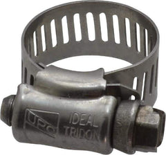 IDEAL TRIDON - SAE Size 8, 7/16 to 1" Diam, Stainless Steel Worm Drive Clamp - 1/2" Wide, Material Grade 201/305, Series 620 - All Tool & Supply