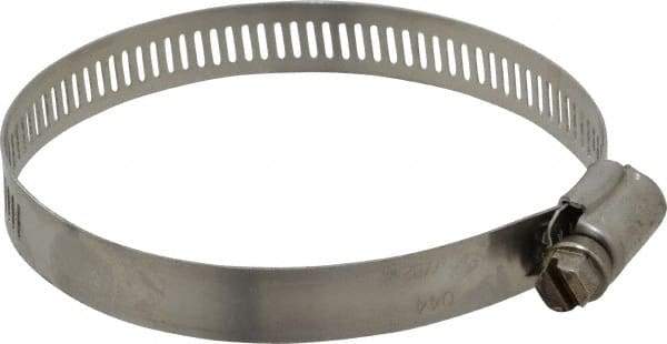 IDEAL TRIDON - SAE Size 44, 2-5/16 to 3-1/4" Diam, Stainless Steel Worm Drive Clamp - 1/2" Wide, Material Grade 201/305, Series 620 - All Tool & Supply