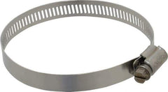 IDEAL TRIDON - SAE Size 48, 2-9/16 to 3-1/2" Diam, Stainless Steel Worm Drive Clamp - 1/2" Wide, Material Grade 201/305, Series 620 - All Tool & Supply