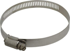 IDEAL TRIDON - SAE Size 52, 2-13/16 to 3-3/4" Diam, Stainless Steel Worm Drive Clamp - 1/2" Wide, Material Grade 201/305, Series 620 - All Tool & Supply