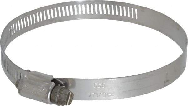 IDEAL TRIDON - SAE Size 56, 3-1/16 to 4" Diam, Stainless Steel Worm Drive Clamp - 1/2" Wide, Material Grade 201/305, Series 620 - All Tool & Supply