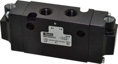 Parker - 1/4", 4-Way Body Ported Stacking Solenoid Valve - 1.4 CV Rate, 1.89" High x 4.7" Long - All Tool & Supply