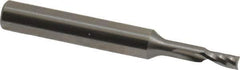 Onsrud - 1/8" Cutting Diam x 1/4" Length of Cut, 1 Flute, Upcut Spiral Router Bit - Uncoated, Right Hand Cut, Solid Carbide, 2" OAL x 1/4" Shank Diam, Single Edge, 21° Helix Angle - All Tool & Supply