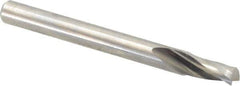 Onsrud - 3/16" Cutting Diam x 3/8" Length of Cut, 1 Flute, Upcut Spiral Router Bit - Uncoated, Right Hand Cut, Solid Carbide, 2" OAL x 3/16" Shank Diam, Single Edge, 21° Helix Angle - All Tool & Supply