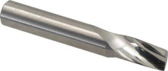 Onsrud - 3/8" Cutting Diam x 5/8" Length of Cut, 1 Flute, Upcut Spiral Router Bit - Uncoated, Right Hand Cut, Solid Carbide, 2-1/2" OAL x 3/8" Shank Diam, Single Edge, 21° Helix Angle - All Tool & Supply