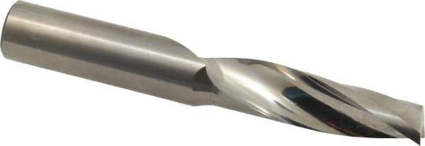 Onsrud - 1/2" Cutting Diam x 1-5/8" Length of Cut, 1 Flute, Upcut Spiral Router Bit - Uncoated, Right Hand Cut, Solid Carbide, 3-1/2" OAL x 1/2" Shank Diam, Single Edge, 21° Helix Angle - All Tool & Supply