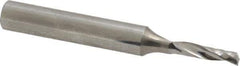 Onsrud - 1/8" Cutting Diam x 1/2" Length of Cut, 1 Flute, Upcut Spiral Router Bit - Uncoated, Right Hand Cut, Solid Carbide, 2" OAL x 1/4" Shank Diam, Single Edge, 21° Helix Angle - All Tool & Supply