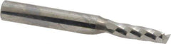 Onsrud - 3/16" Cutting Diam x 5/8" Length of Cut, 1 Flute, Upcut Spiral Router Bit - Uncoated, Right Hand Cut, Solid Carbide, 2" OAL x 1/4" Shank Diam, Single Edge, 21° Helix Angle - All Tool & Supply