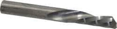 Onsrud - 1/4" Cutting Diam x 3/4" Length of Cut, 1 Flute, Downcut Spiral Router Bit - Uncoated, Right Hand Cut, Solid Carbide, 2" OAL x 1/4" Shank Diam, Single Edge, 21° Helix Angle - All Tool & Supply