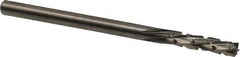 Onsrud - 1/8" Cut Diam, 1/8" Shank Diam, Cylinder Head Fluted Cut Burr - Carbide, Flat End, 1/2" LOC, 2" OAL - All Tool & Supply