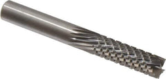 Onsrud - 3/8" Cut Diam, 3/8" Shank Diam, Cylinder Head Fluted Cut Burr - Carbide, Flat End, 1-1/8" LOC, 3-1/2" OAL - All Tool & Supply