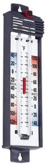 Taylor - -40 to 120°F, Min and Max Thermometer - 5 Inch Long x 4-3/8 Inch Wide, Push Button Reset Thermometer - All Tool & Supply