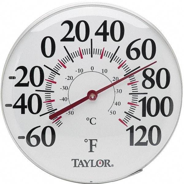 Taylor - -40 to 120°F, Window and Wall Thermometer - 18 Inch Diameter - All Tool & Supply