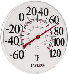 Taylor - -40 to 120°F, Window and Wall Thermometer - 12 Inch Diameter - All Tool & Supply