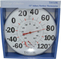 Taylor - -40 to 120°F, Window and Wall Thermometer - 12 Inch Diameter - All Tool & Supply