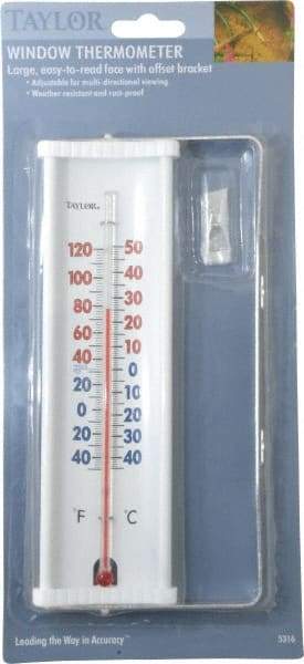 Taylor - -40 to 120°F, Window and Wall Thermometer - 8 Inch Long - All Tool & Supply