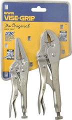 Irwin - 2 Piece Locking Plier Set - Comes in Display Card - All Tool & Supply