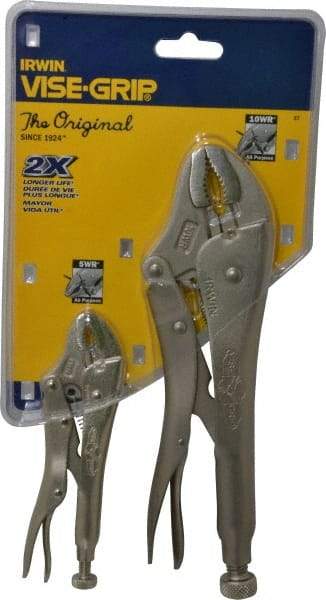 Irwin - 2 Piece Locking Plier Set - Comes in Display Card - All Tool & Supply