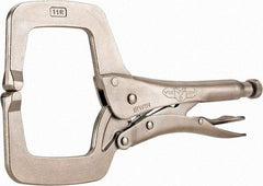 Irwin - 11" OAL C-Clamp Locking Pliers - 2-5/8" Jaw Depth, 3-3/8" Jaw Opening - All Tool & Supply