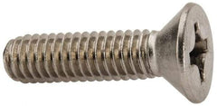 Value Collection - 5/16-18 UNC, 1-1/4" OAL Phillips Drive Machine Screw - Flat Head, Grade 316 Stainless Steel, Uncoated, Without Washer - All Tool & Supply