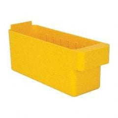 Quantum Storage - 28 Lb. Load Capacity, 11-5/8" Deep, Yellow High-Impact Polystyrene Drawer Bin - 4-5/8" High x 3-3/4" Wide x 11-5/8" Long - All Tool & Supply