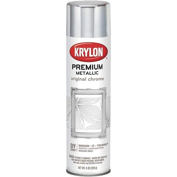 Krylon - Original Chrome, Gloss, Metallic Spray Paint - 8 oz Container - All Tool & Supply