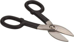 Value Collection - 1-3/4" Length of Cut, Straight Pattern Tinner's Snip - 7" OAL, Cushion Grip Handle, 26 AWG Steel Capacity - All Tool & Supply