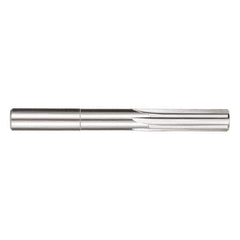 SGS - 9/32" Solid Carbide 6 Flute Chucking Reamer - Straight Flute, 9/32" Straight Shank, 3-1/4" OAL - All Tool & Supply