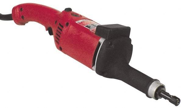 Milwaukee Tool - 1/4 Inch Collet, 14,500 RPM, Straight, Electric Die Grinder - 120 Volt, 11 Amp, 9 Ft. Long Cord - All Tool & Supply