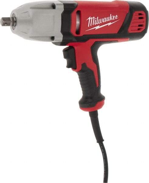 Milwaukee Tool - 1/2 Inch Drive, 300 Ft./Lbs. Torque, Pistol Grip Handle, 1,800 RPM, Impact Wrench - 7 Amps, 120 Volts - All Tool & Supply