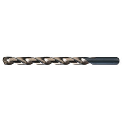 8.50mm RHS / RHC HSS-CO 8% (M42) 135 Degree Split Point Cobalt Heavy Duty Taper Length Drill - Straw / Gold Oxide