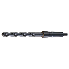 ‎1-23/64 RHS / RHC HSS 118 Degree Radial Point General Purpose Taper Shank Drill - Steam Oxide - Exact Industrial Supply