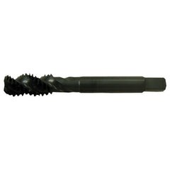 ‎5/16-24 UNF 3 Flute H3 HSS CNC Heavy Duty Bottoming Chamfer Spiral Flute Tap- Steam Oxide - Exact Industrial Supply