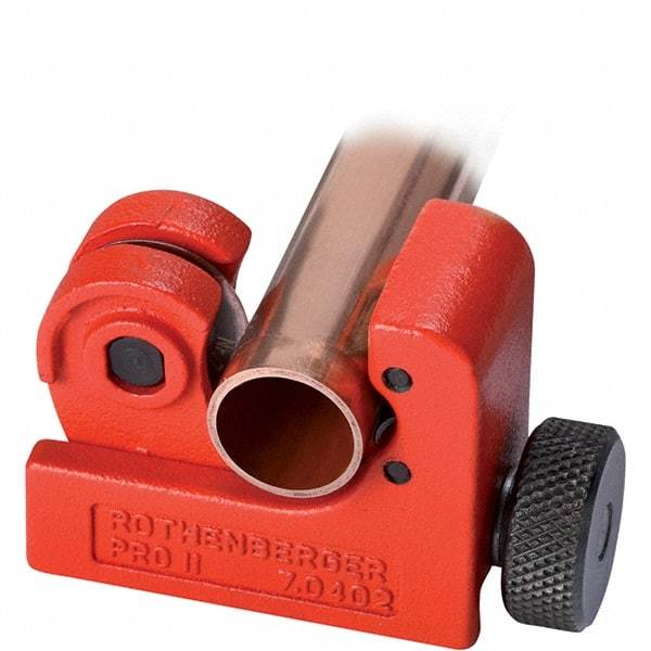 Rothenberger - 1/4" to 7/8" Pipe Capacity, Tube Cutter - Cuts Copper, 2-1/4" OAL - All Tool & Supply