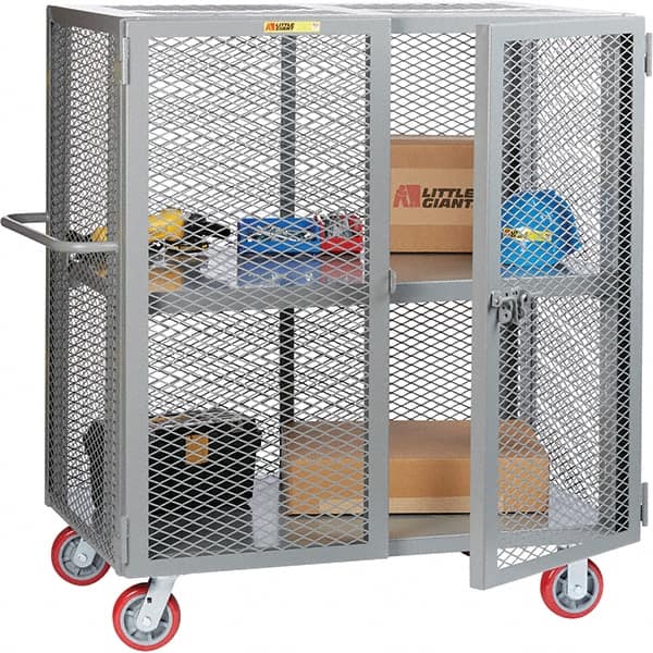 Little Giant - Lockers Type: Heavy Duty Mesh Security Cabinet Number of Tiers: 2 - All Tool & Supply