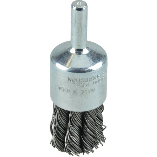 1/2″ Knot Wire End Brush, .0104″ Steel Fill - All Tool & Supply