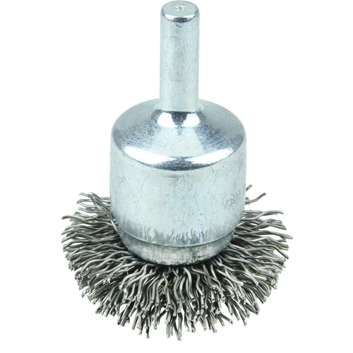 1 1/2″ Diameter - Steel Wire Flared End Brush - All Tool & Supply