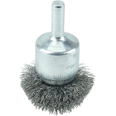 1-1/2″ Circular Flared Crimped Wire End Brush, .006″ Steel Fill - All Tool & Supply