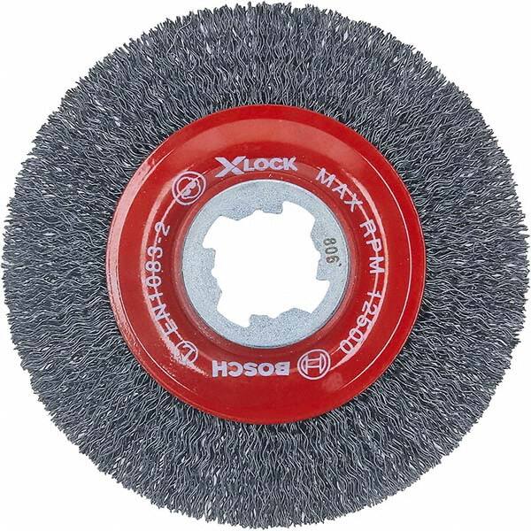 Bosch - 4-1/2" OD, 5/8" Arbor Hole, Crimped Carbon Wheel Brush - All Tool & Supply