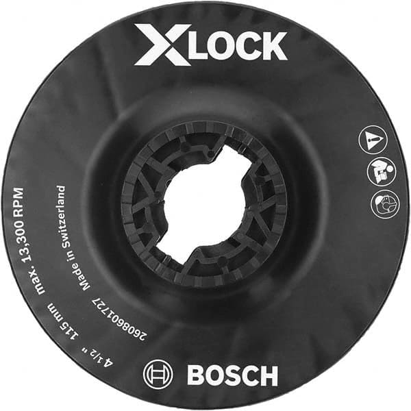 Bosch - Disc Backing Pads Backing Pad Type: Disc Backing Pad Pad Diameter (Inch): 4-1/2 - All Tool & Supply