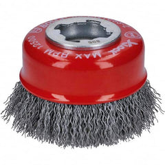 Bosch - 3" Diam 0.012" X-LOCK Carbon Steel Fill Cup Brush - All Tool & Supply