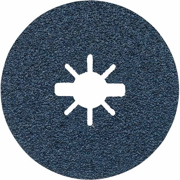 Bosch - Fiber Discs; Disc Diameter (Inch): 4-1/2 ; Abrasive Material: Zirconia Alumina ; Grade: Coarse ; Grit: 40 ; Center Hole Size (Inch): 0 ; Series: X-LOCK - Exact Industrial Supply