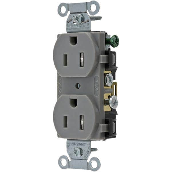 Bryant Electric - Straight Blade Receptacles Receptacle Type: Duplex Receptacle Grade: Commercial - All Tool & Supply