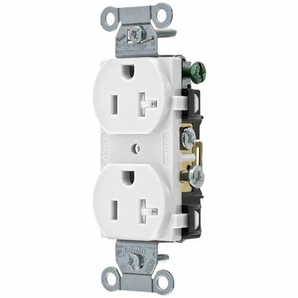 Bryant Electric - Straight Blade Receptacles Receptacle Type: Duplex Receptacle Grade: Commercial - All Tool & Supply