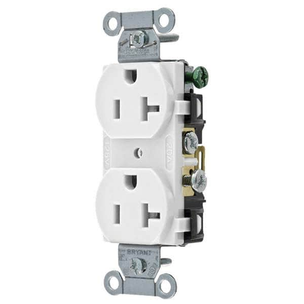 Bryant Electric - Straight Blade Receptacles Receptacle Type: Duplex Receptacle Grade: Commercial - All Tool & Supply