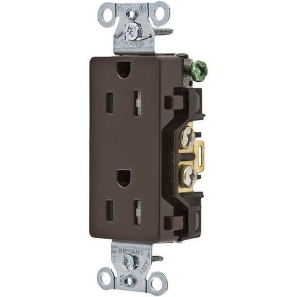 Bryant Electric - Straight Blade Receptacles Receptacle Type: Duplex Receptacle Grade: Commercial - All Tool & Supply