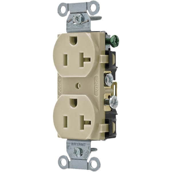 Bryant Electric - Straight Blade Receptacles Receptacle Type: Duplex Receptacle Grade: Commercial - All Tool & Supply