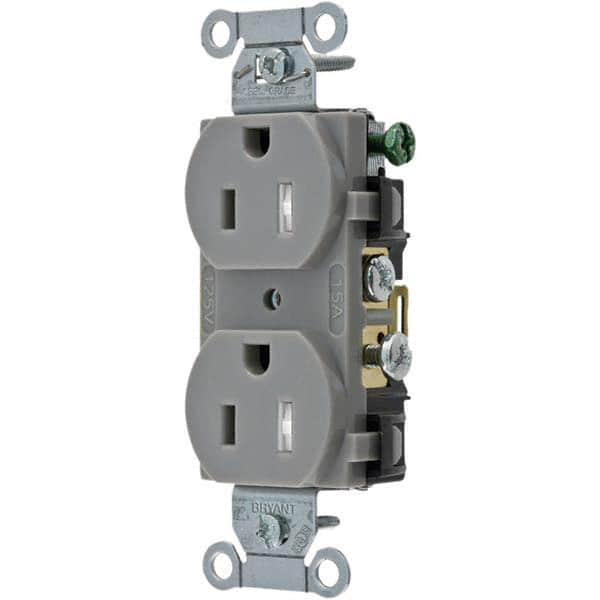 Bryant Electric - Straight Blade Receptacles Receptacle Type: Duplex Receptacle Grade: Commercial - All Tool & Supply